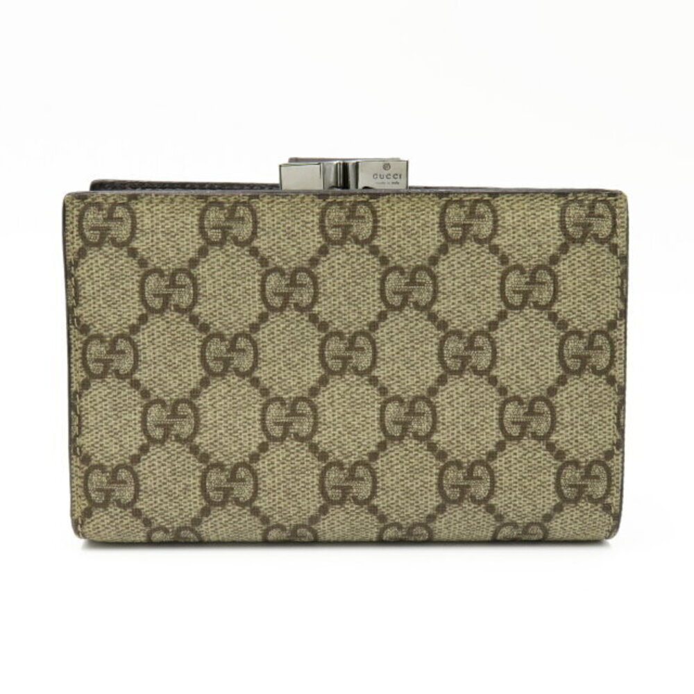 Gucci GG Supreme wallet bifold canvas leather beige brown - Picture 2 of 10